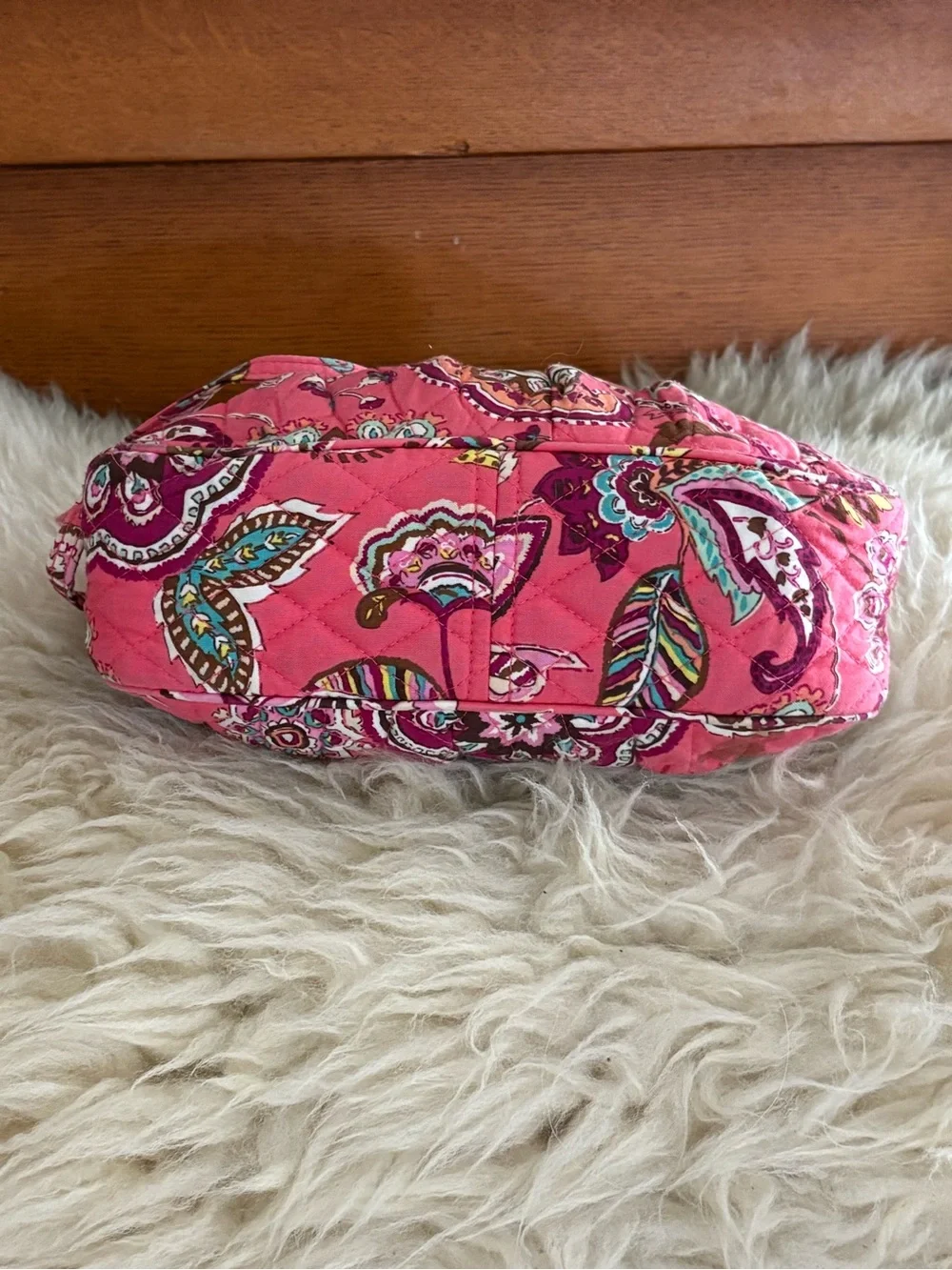Vera Bradley ‘Call Me Coral’ Pink Paisley Satchel with Matching Wallet